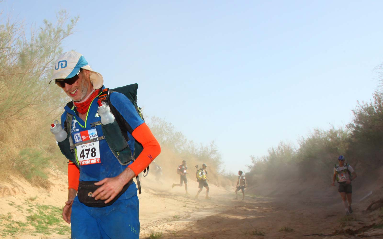Ultra runner Dave Wise competes at the Marathon Des Sables
