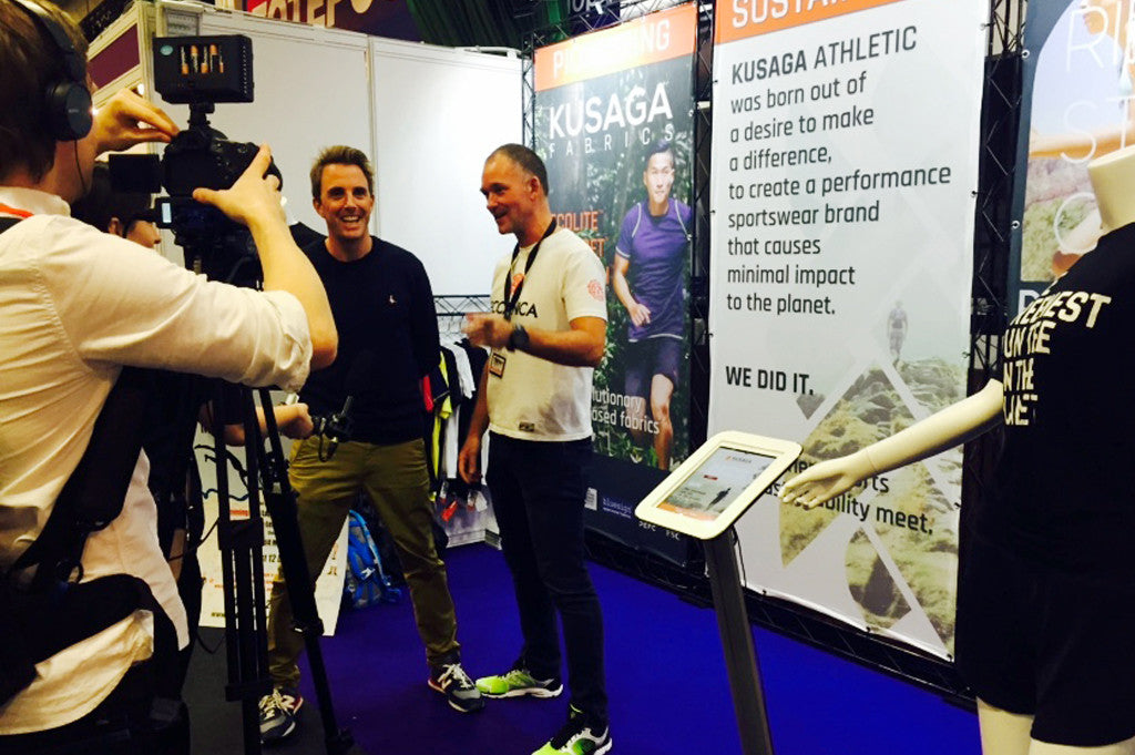 Kusaga Athletic founders Graham Ross and Matthew Ashcroft interviewed at the 220 Triathlon trade show